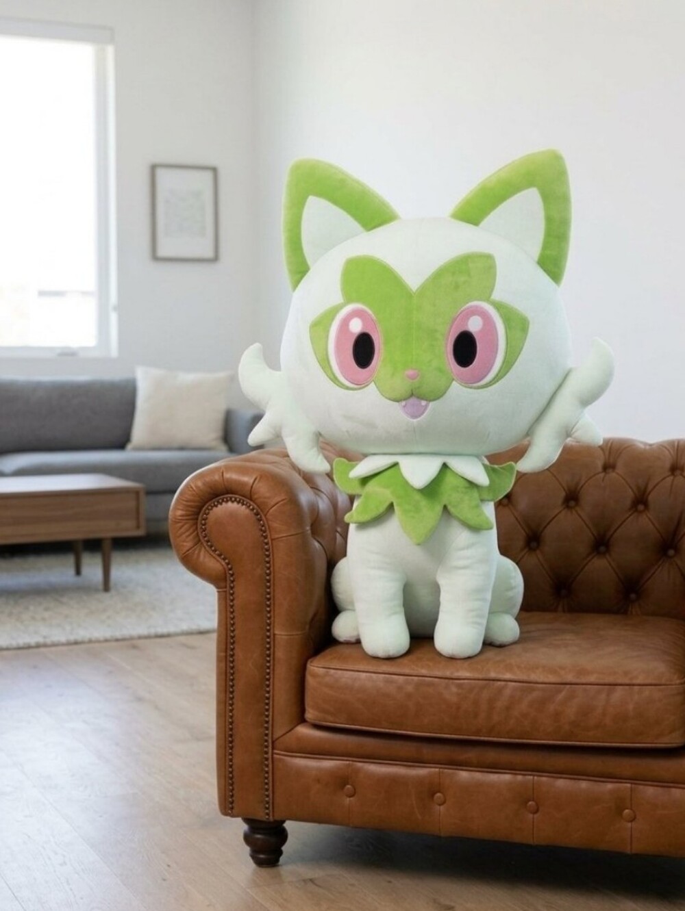 NWT Pokรฉmon Jumbo Sprigatito 24โ Plush - Giant Jazwares Life-Sized